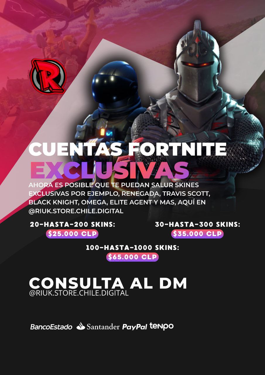 CUENTA FORTNITE 100-1000 SKINS